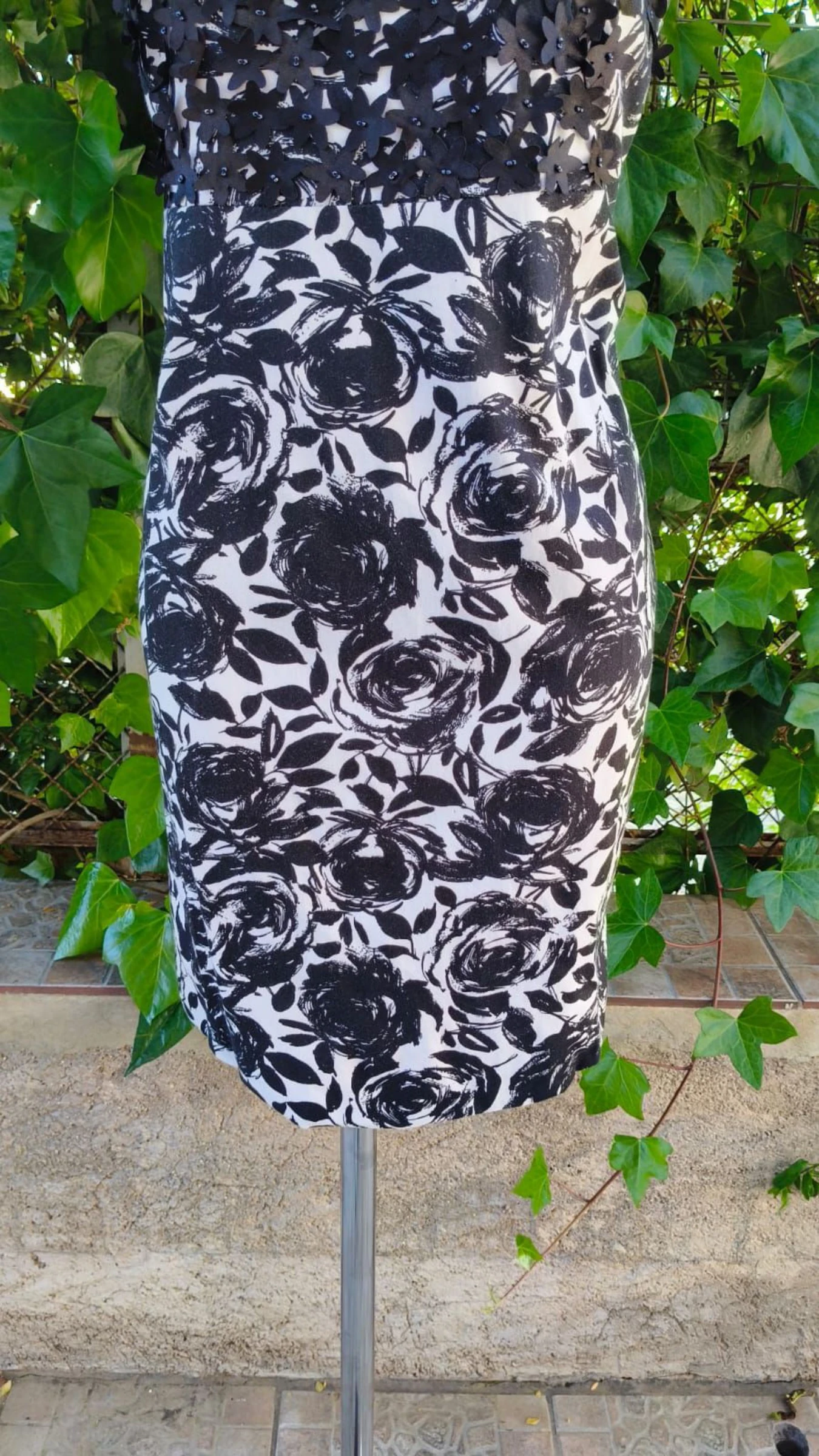 Robe de soirée Daniella Collection - Taille 46 - Imprimé floral avec relief 3D – photo 3